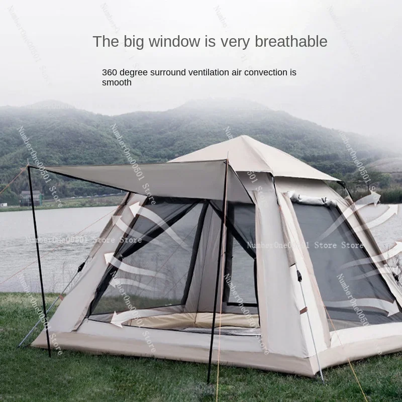 Tent Automatic Folding Beach Outdoor Picnic Camping Quickly Open Children Casual and Portable Sunshade Outdoor Canopy