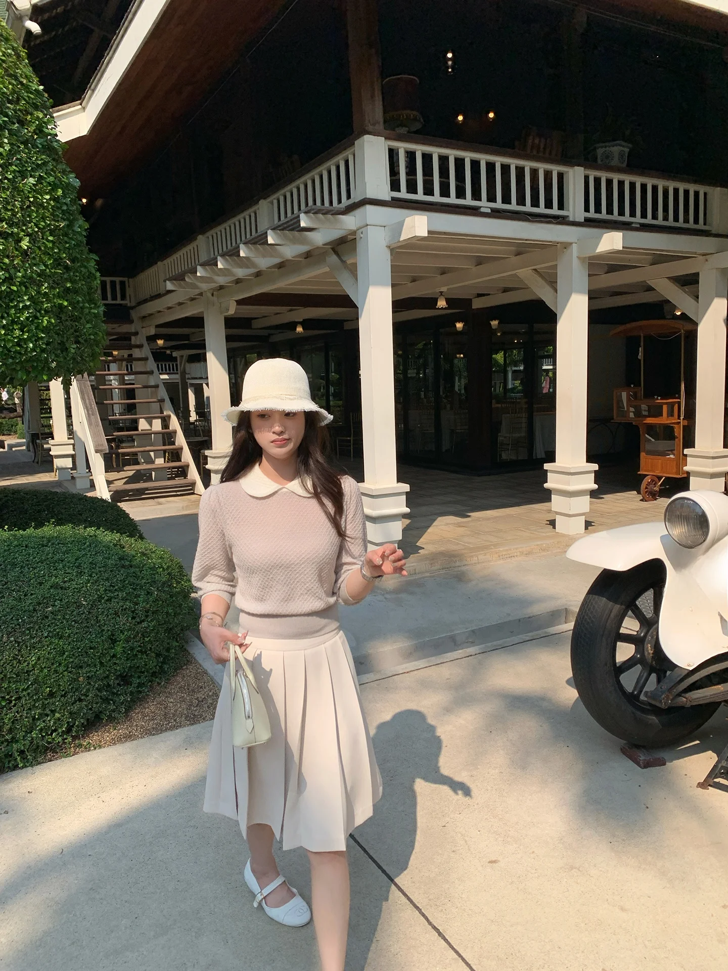 

High Waist A-Line Pleated Long Skirt Chen Casual Loose Fit Ele Folded Waist Design for Ladies Daily And Formal Wear