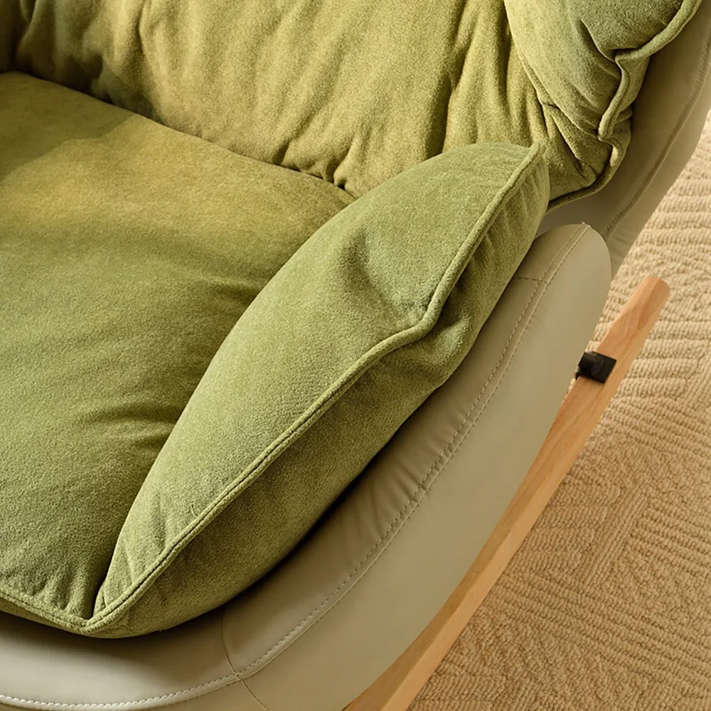 Ergonomic Green Rocking Chairs Living Room Modern Home Furniture Comfortable Meditation Relaxation Muebles Para El Hogar"
