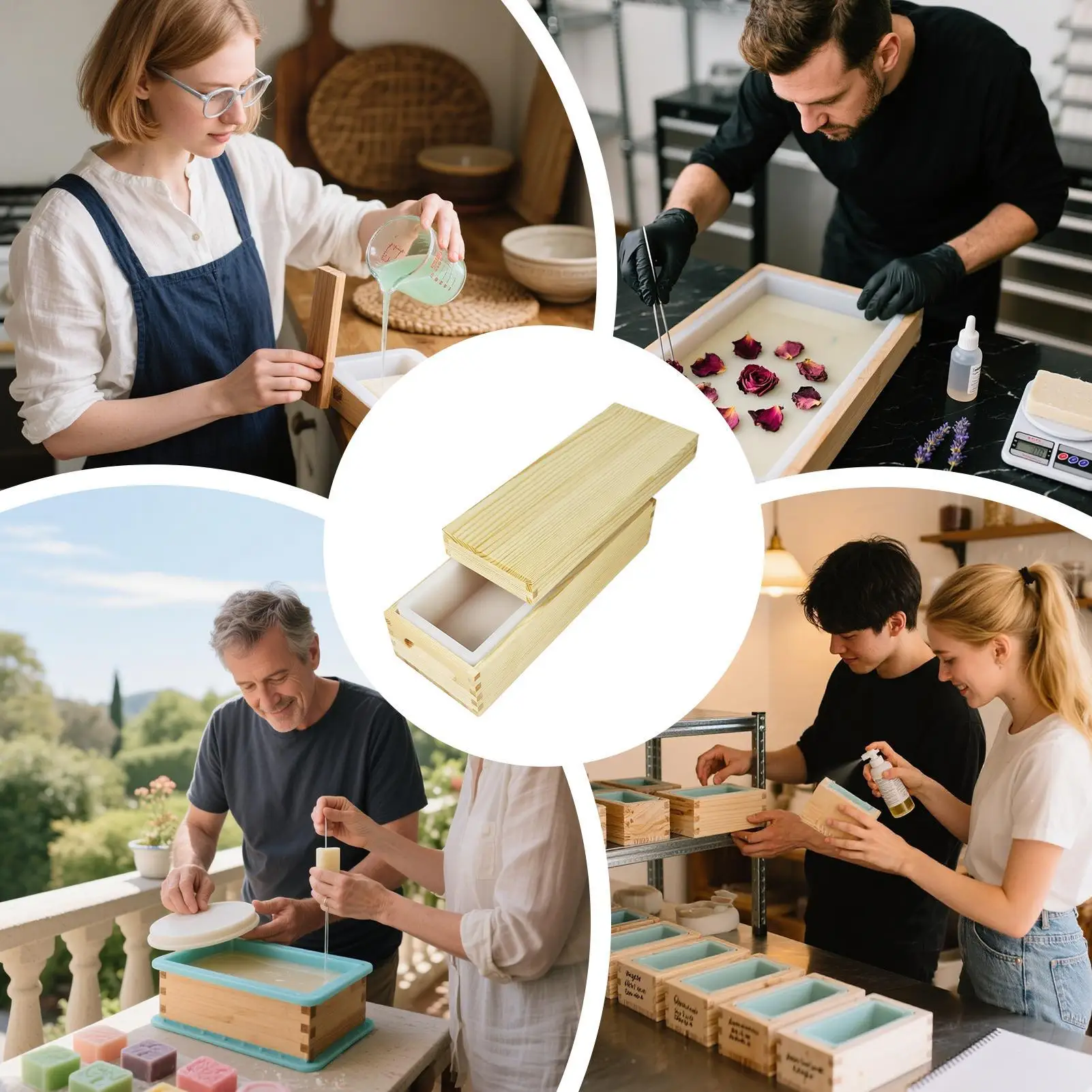 

Форма для мыла, прямоугольные силиконовые формы для мыла, 1300 мл, легкосъемные антипригарные формы для художественных ремесел на День святого Валентина