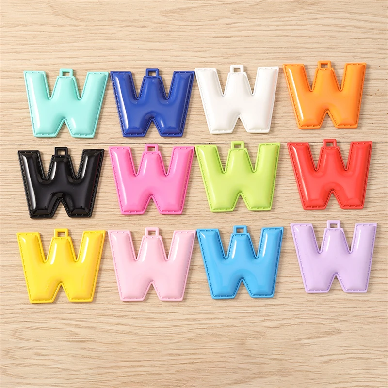 5 Stück niedliche, farbenfrohe Buchstabenanhänger (A-Z) für die Schmuckherstellung, Ohrringe, Halsketten, Armbänder, DIY-Bastelbedarf – Detail 27