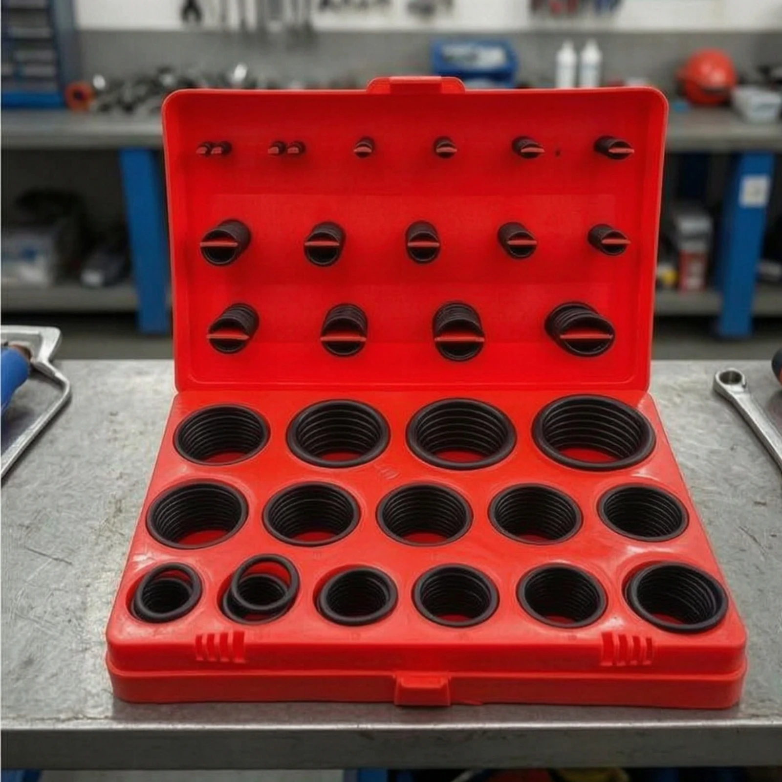 Afbeelding 6: O-Seal Assortimentset met opbergkoffer Buna-O-Seal Kit met opbergkoffer Zwart Waterdicht voor monteurs, machineherstel