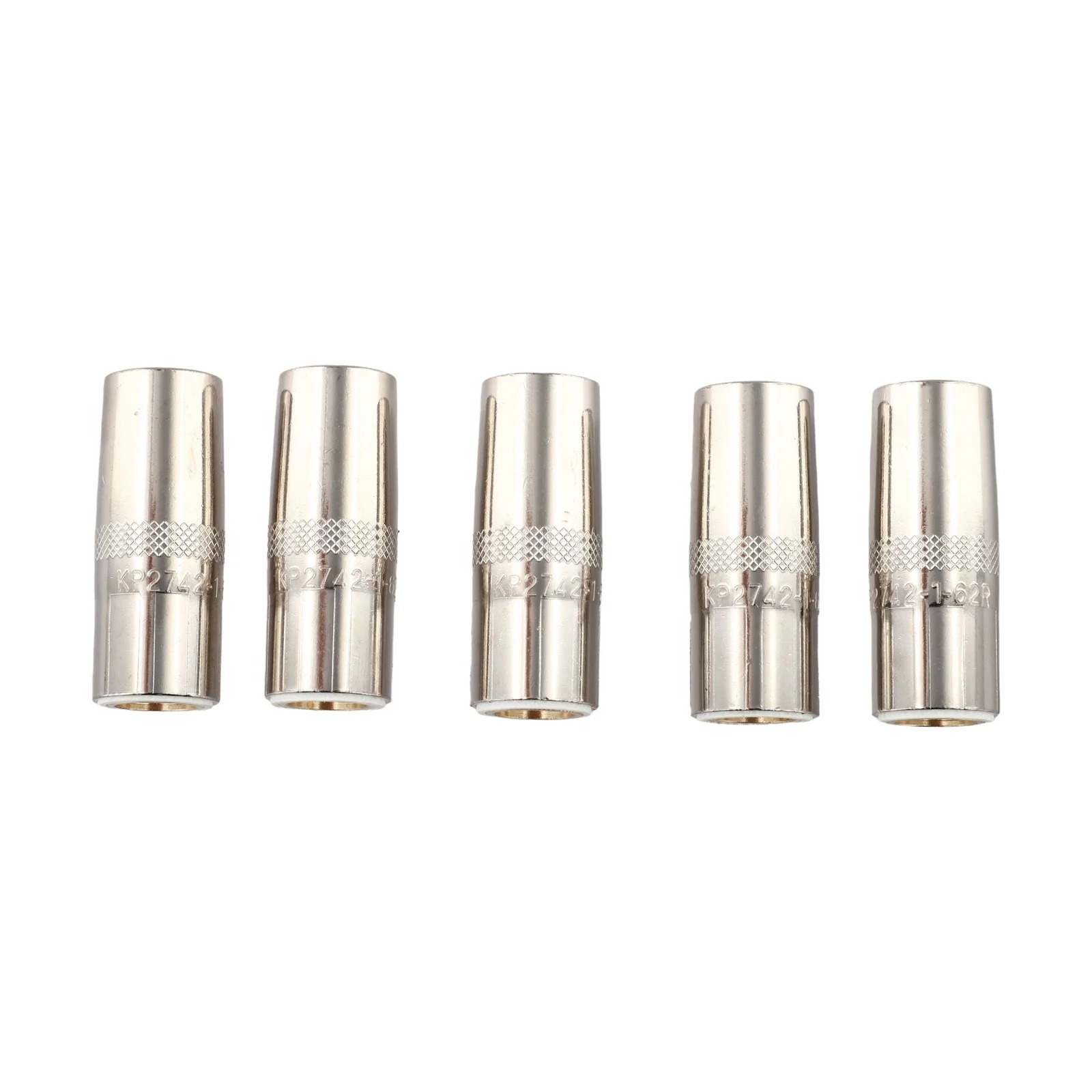 5 Pack Copper MIG Gas Nozzle KP2742162R Threaded 350A with 58 inch Size for Lincoln PRO 250L and PRO 300L Welding