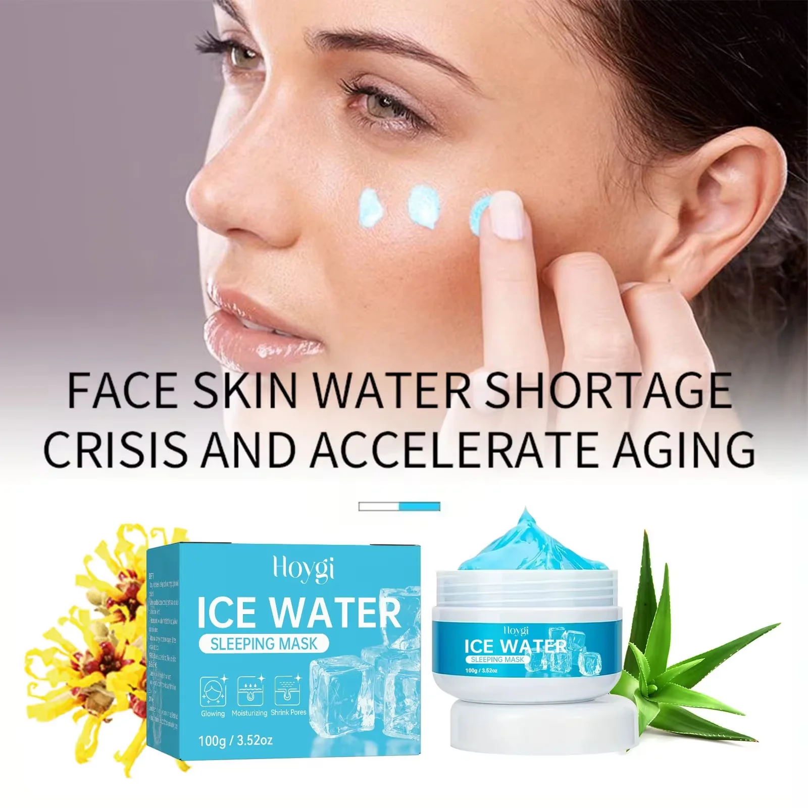 Moisturizing Sleeping Mask Skin Rejuvenation Pore Shrinking Repair Redness Brightening Firming Collagen Sleeping Facial Masks