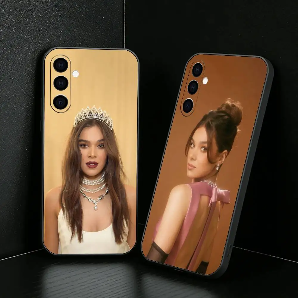 Aesthetic H-Hailee S-Steinfeld HD-Printing Phone Case For Samsung Galaxy A73,A72,A71,A70,A52,A51 Others Soft Black Cover