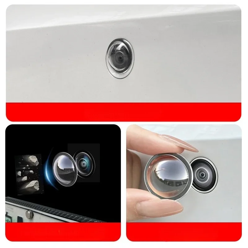 

2/4pcs Car Camera Protective Cover Lens Cover Special Car 360 Reversible Image Protective Cover Scratch-proof Waterproof Cover