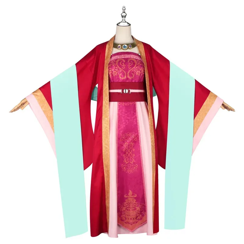 Parrucca del costume della concubina imperiale The Apothecary Diaries S2 Anime Cosplay Abito tradizionale antico Yuye Red Hanfux,5;d'2.y;8'
