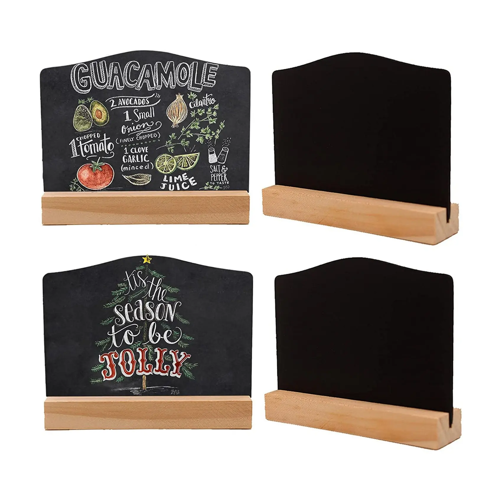 

4 PCS Mini Chalkboard Signs for Chalk Sign,Food Labels Message Board Signs for Party Restaurant Wedding