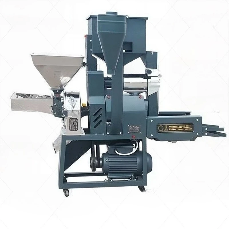 

Small new household rice milling combined crusher multi-functional grain stripping machine
