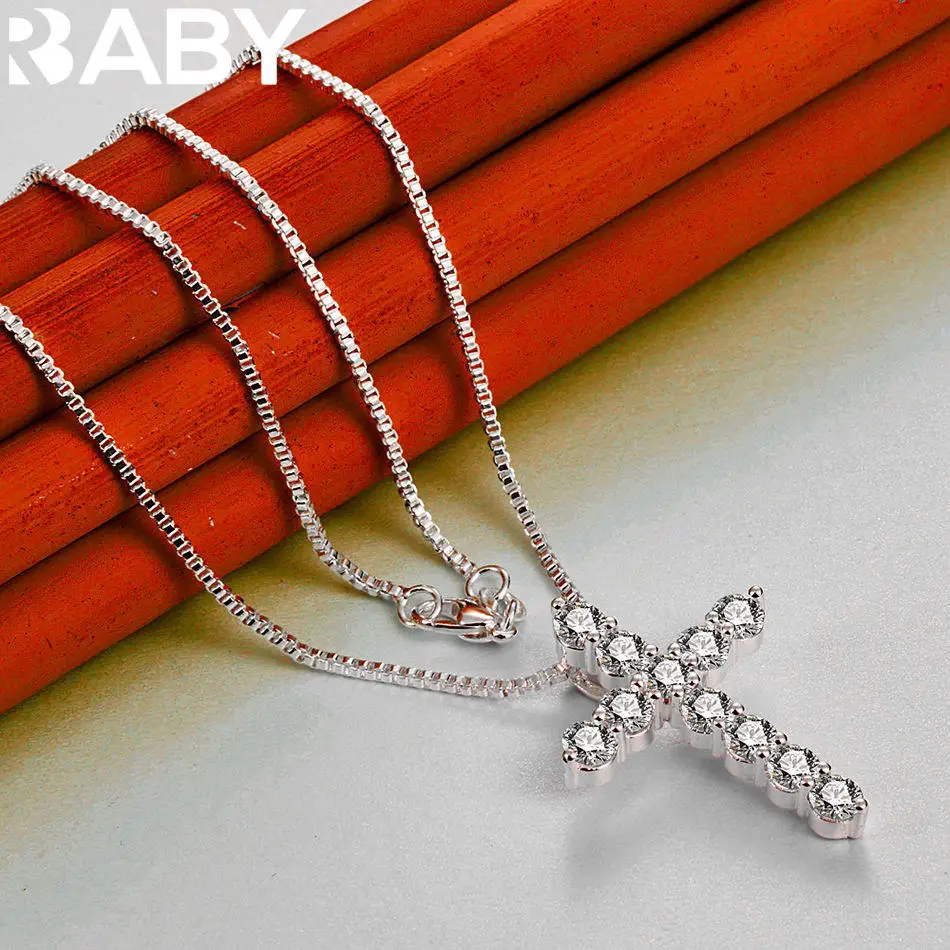 URBABY 40-75cm 925 스털링 실버 디자인 펜던트 목걸이 여성용 남성용 매력 트렌드 생일 선물 패션 파티 고급 보석