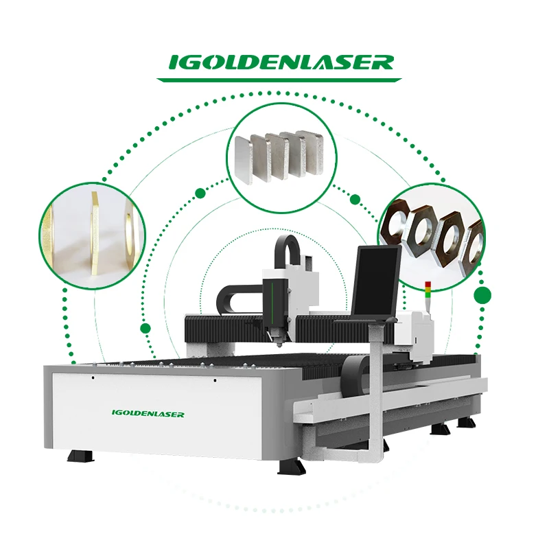 Igoldenlaser Economical Fiber Laser Cutting Machine 1000w 1500w Laser Cutting Machine for Metal