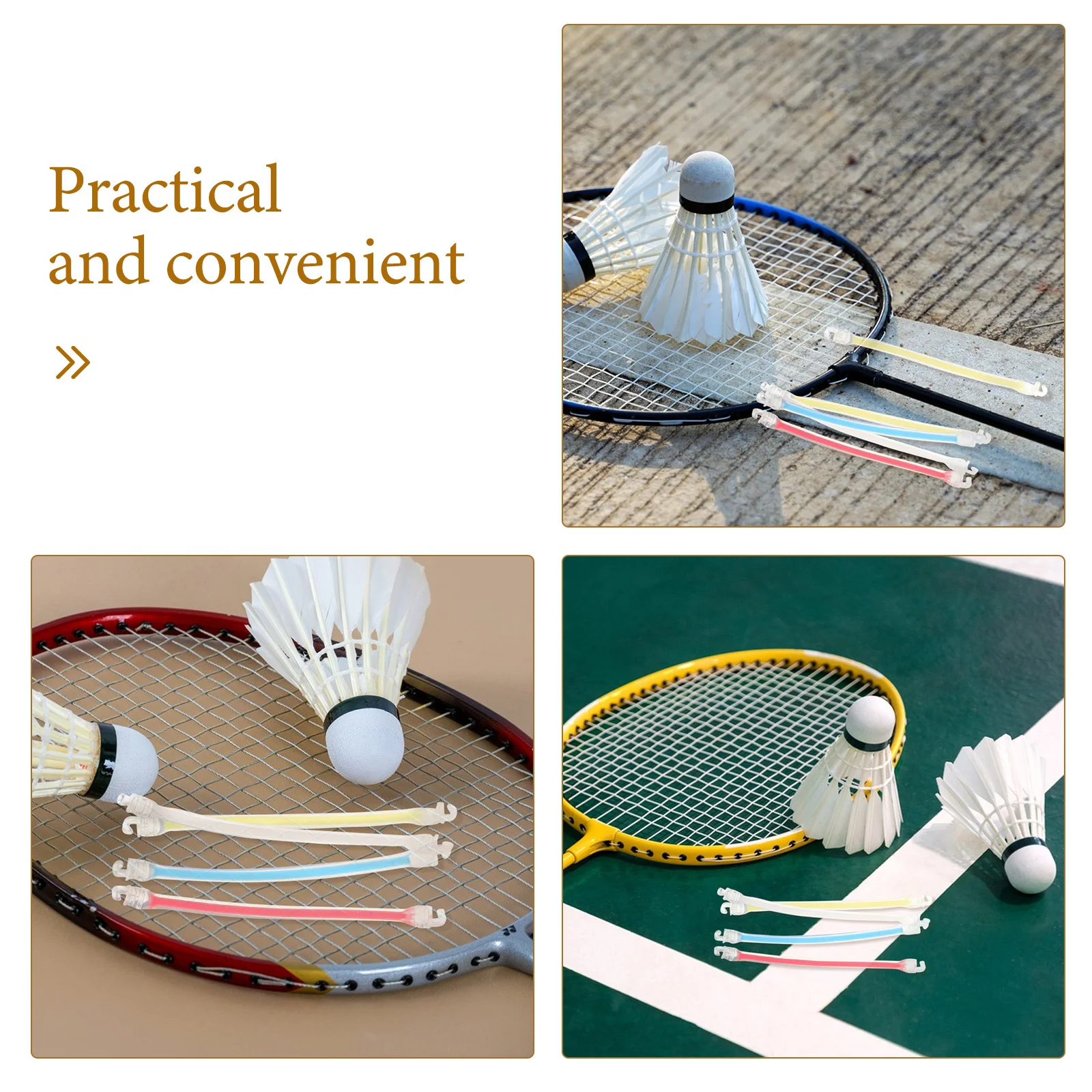8 قطعة مضرب تنس سيليكون المرطب امتصاص الاهتزاز ملحق محمول لجميع الأعمار عشاق التنس امتصاص الصدمات الصغيرة