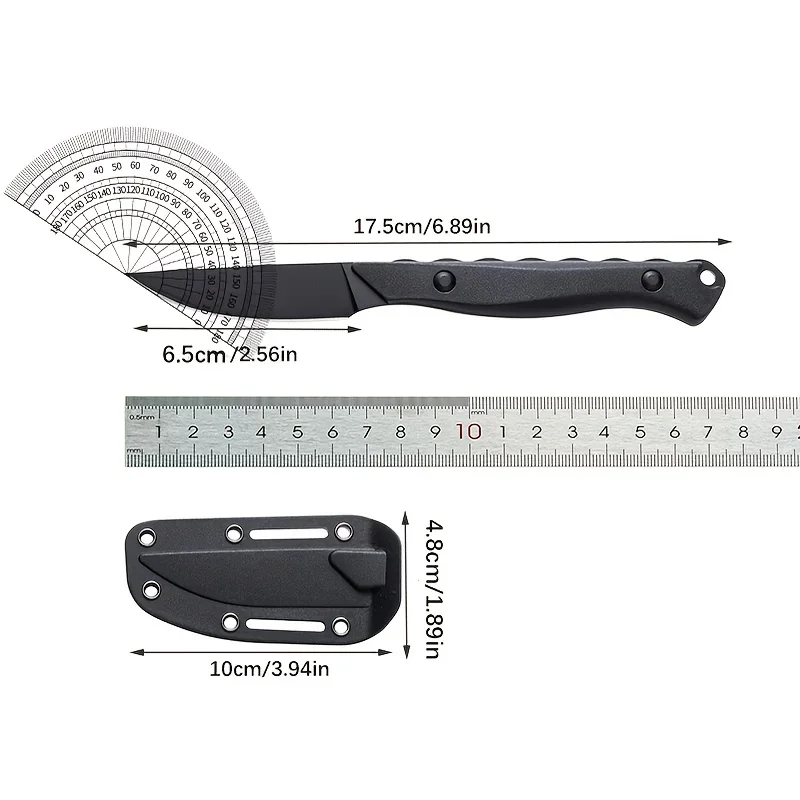 Exploração da selva táticas de caça faca de autodefesa exploração ao ar livre edc multiuso acampamento faca reta cortador de frutas
