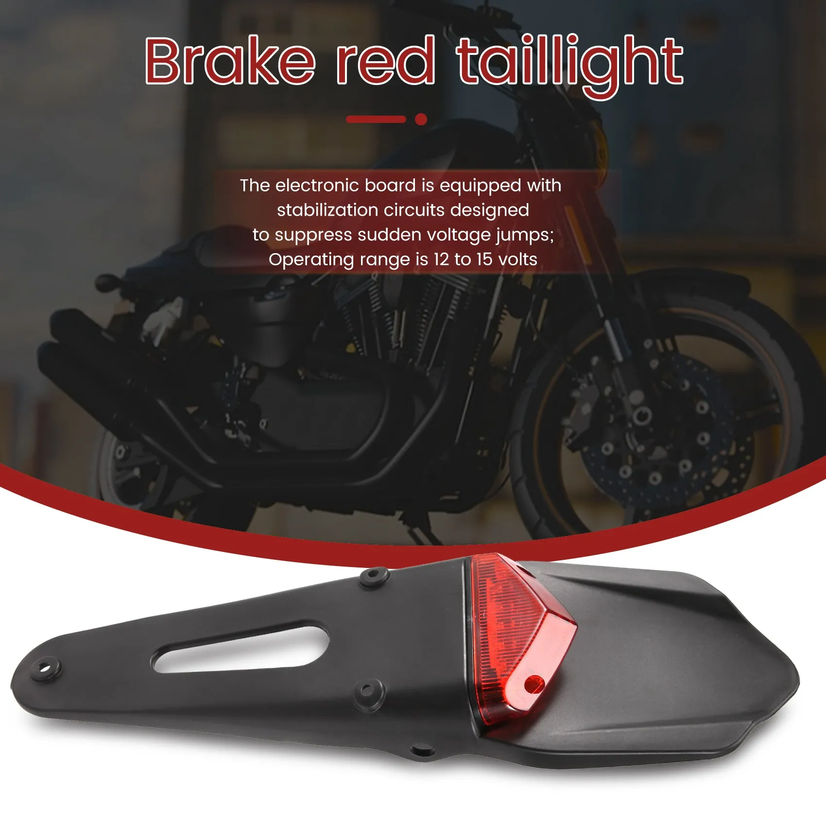 الحاجز الخلفي LED الفرامل الأحمر الذيل موتوكروس موتوكروس XR CRF KLX إندورو EXC-A02G