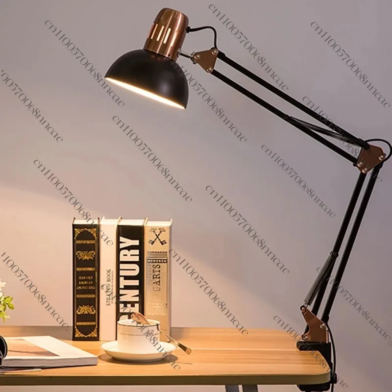 ED Studio Desk Lamp Vintage Portable Lamps with Clamp Book Reading Folding Writing Study Light