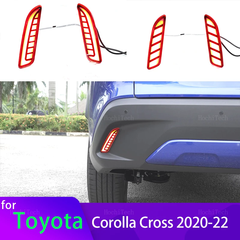 

1 пара, отражатель для Toyota Corolla Cross 2020 2021 2022