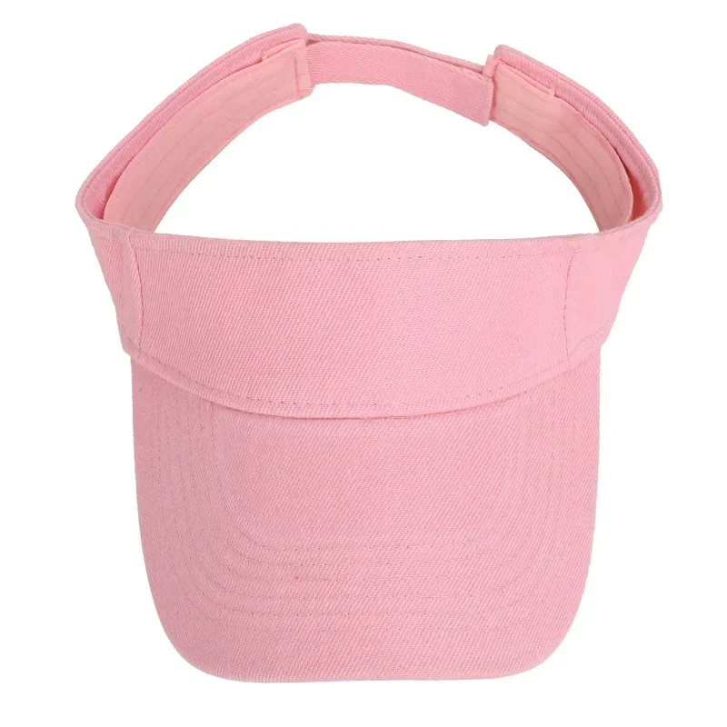 

Summer Sun Hats Men Women Cotton Adjustable Visor UV Protection Top Empty Solid Sport Tennis Golf Running Sunscreen Baseball Cap