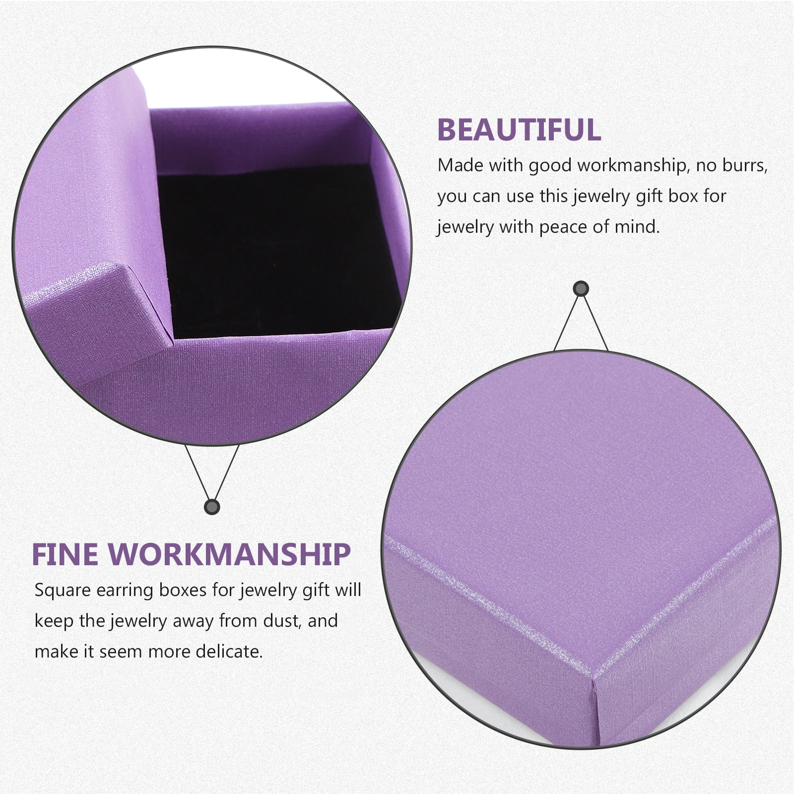

12 pcs Jewelry Box 7x7x3cm Paper Boxes for Bracelets Necklaces Earrings Gifts Small Storage Containers