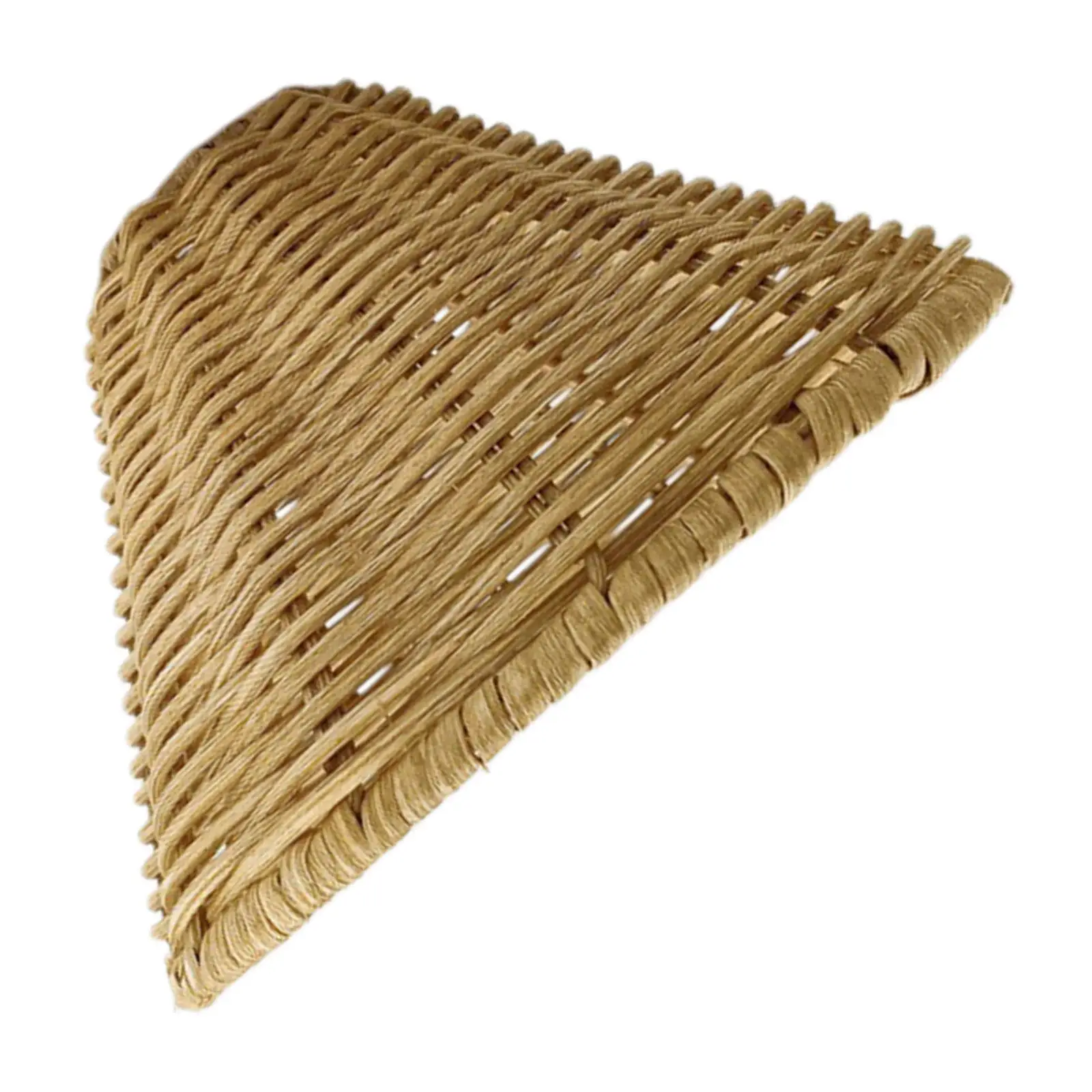 Cone Rattan Lampshade Replacement Lamp Shade Ceiling Pendant For Floor Lamps Home Decor Inch Handwoven Retro