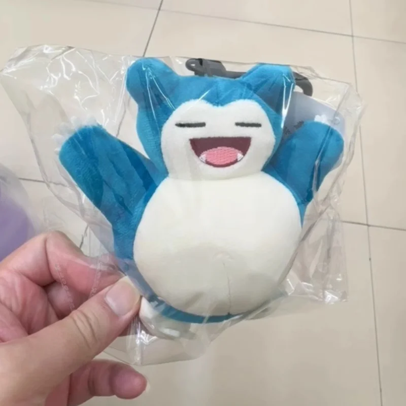 Original Pokemon Plush Keychain Cartoon Toys Pikachu Pendant Mew Jigglypuff Squirtle Eevee Snorlax Bulbasaur Doll Kids Cute Toy