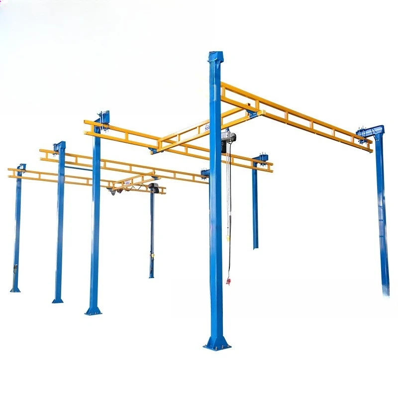 Cranes, Travelling Cranes, Flexible Tracks, Light Cranes Rigid Aluminum Tracks, Handlers