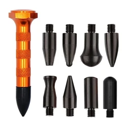 9pcs Car Body Dent Repair Tool Paintless Dent Repair Knockdown Pen Tools Tap Down Dent Removal Kits