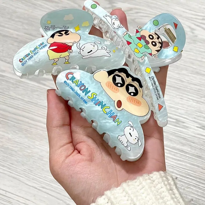 

Мультяшный карандаш Шин-тян, забавный зажим для девочек, зажим в виде акулы, аксессуары для волос, милый мультяшный зажим на затылке, аксессуары для волос, Рождественский подарок