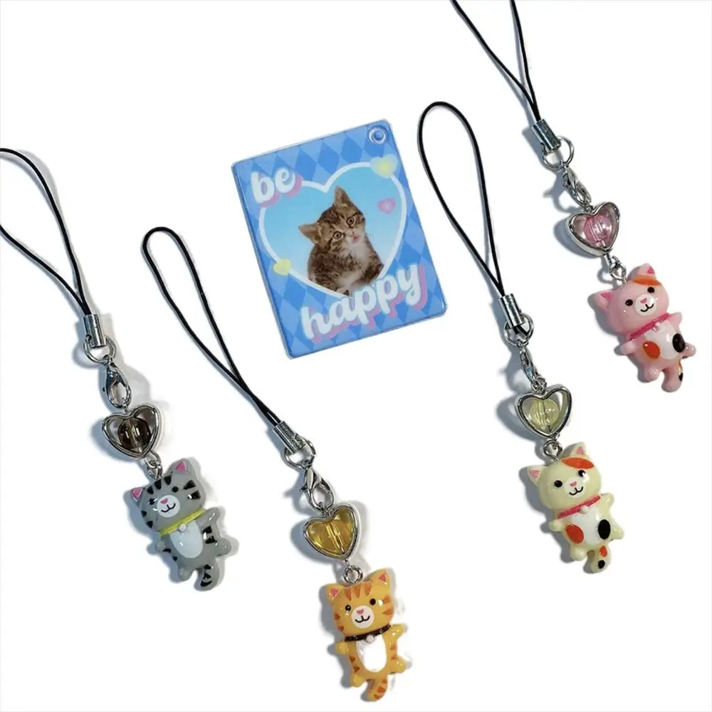 Bag Decor Cat Pendant Cat Phone Strap Cellphone Chain Anti Lost Y2K Phone Charm Cute Key Ring Phone Lanyard Women Girls