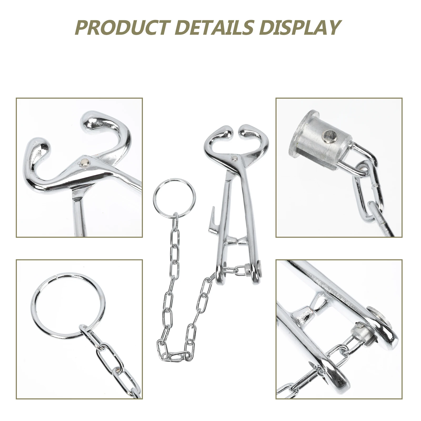 

Cattle Nose Plier Carbon Steel Bull Nose Pliers Chain Ring Traction Buckle Anti Release Waterproof Corrosion Resistant Safe Easy