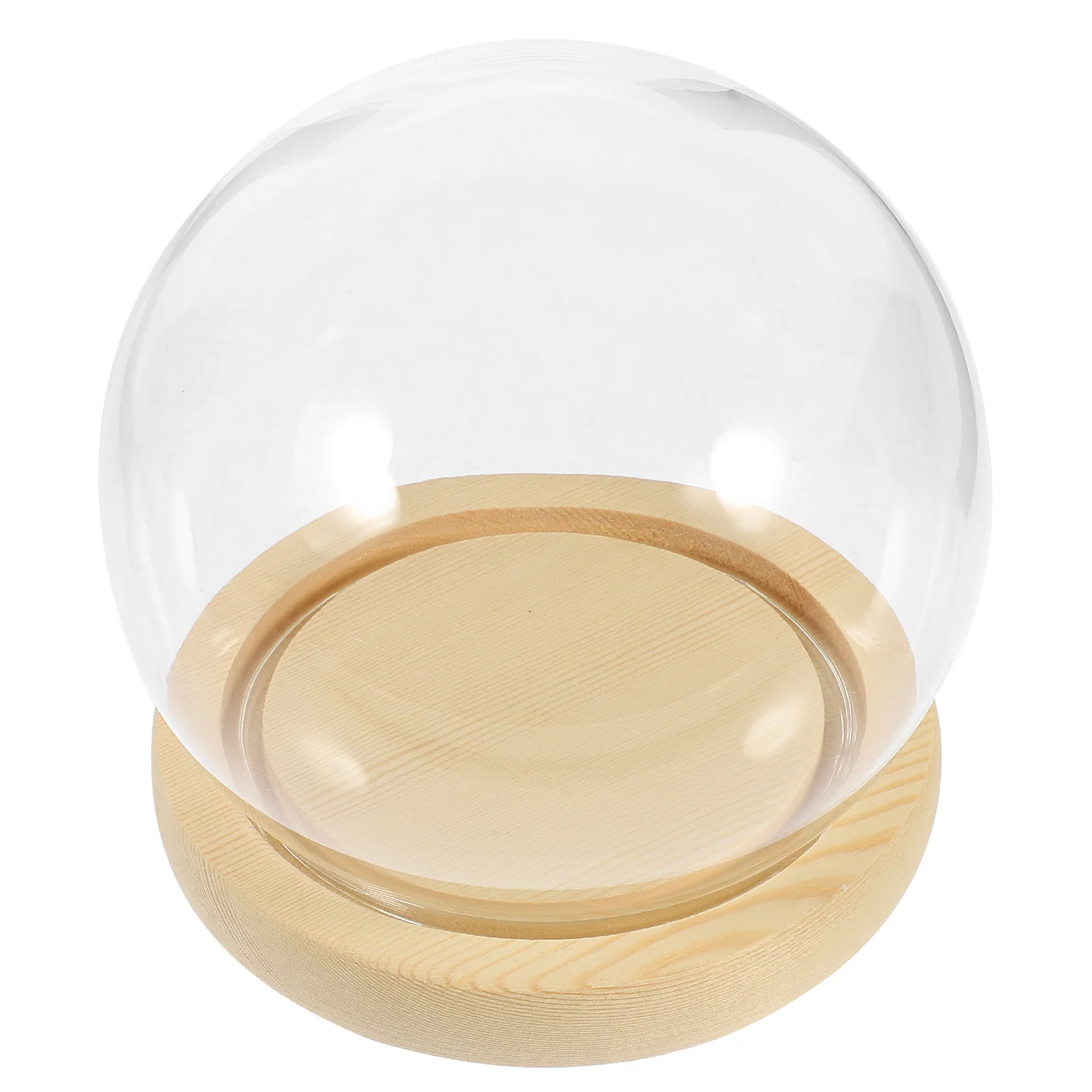 

Стеклянный купол для стабилизированных цветов, прозрачный, с подставкой, для декоративных микроландшафтов