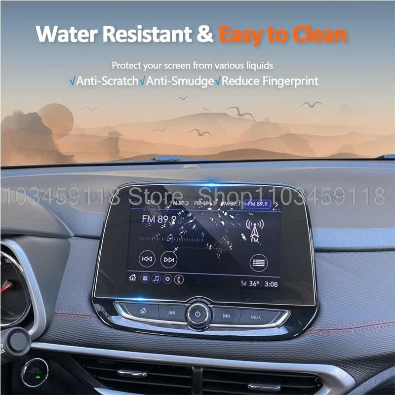 Tempered glass screen protector For chevrolet tracker 2020 2021 2022 8inch car radio gps navigation anti-scratch accessories
