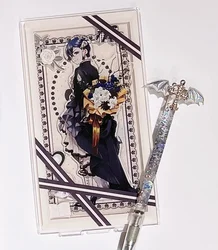 Black Butler Anime Goods Ciel Sebastian Bouquet Flower Series Acrylic Stand Figure Display Collection Ornament Desk Decoration