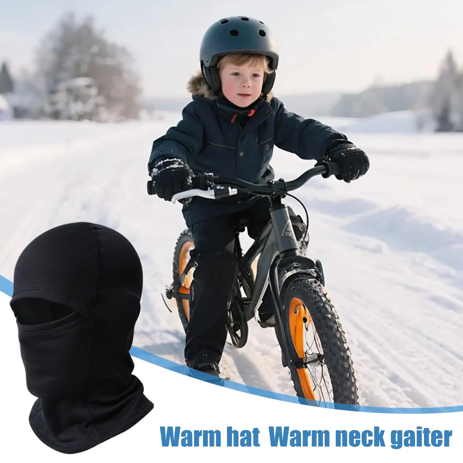 Kids Face Cover Windproof Breathable Warmer Kids Face Coverings For Boy Girl Children Skiing Riding Bike Climbing Sport