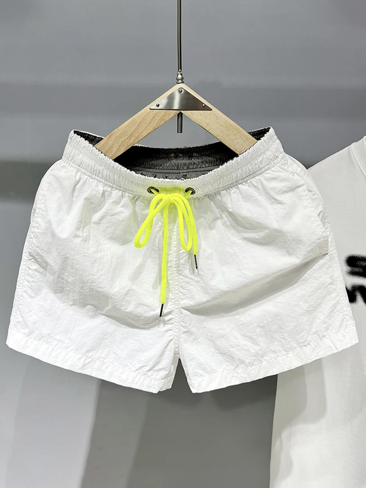 Qui Dry Sports Casual orts Men's Running Beachwear Comfortable Inner  Polyester Fiber Youth Faion Summer orts