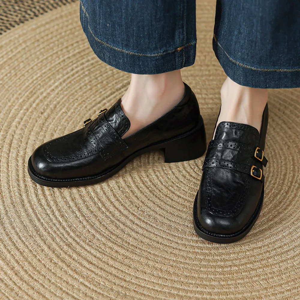 

Women Flats Wedge Leather Fashion Comfortable Shoes Women Slip on Nurse Shoes Moccasins Outdoor Plus Size Tenis Feminino