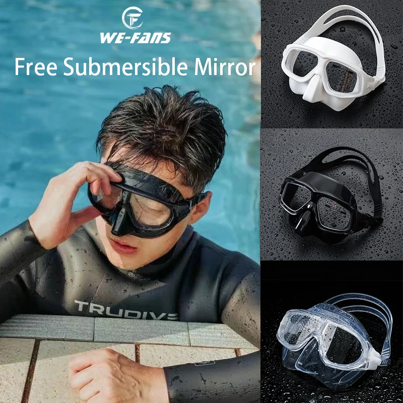 

2023 New Free Diving Mask Low Volume Multiusage Glasses Snorkel Diving Mask Adults Men Women Diving Equipment Underwater