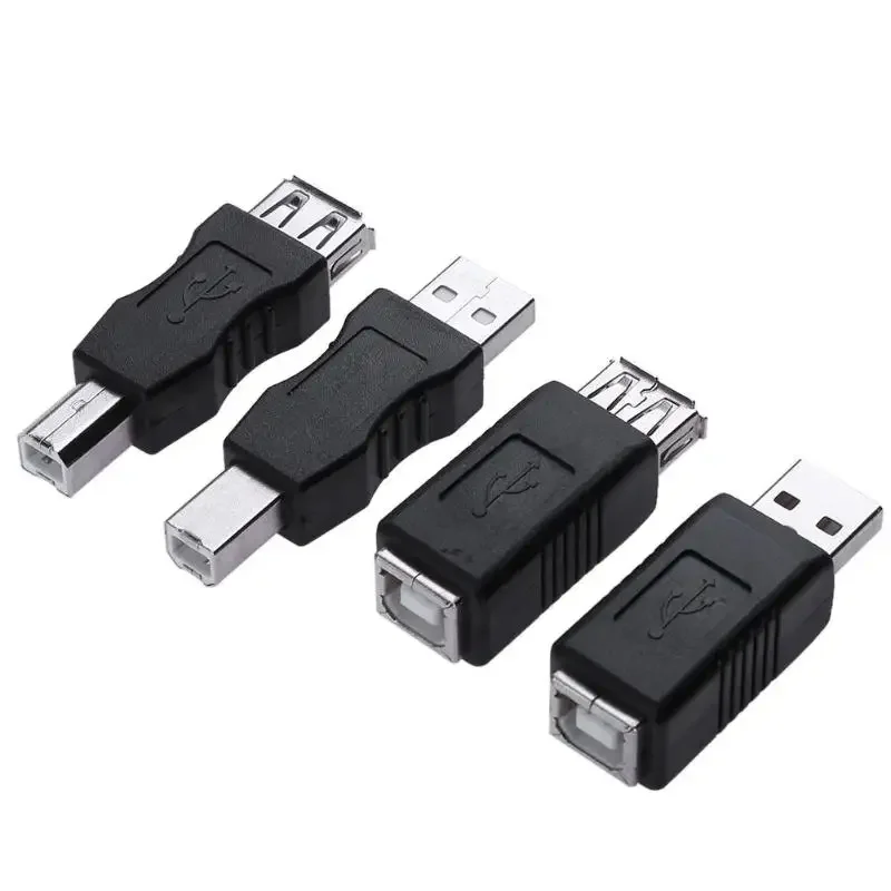 USB 2.0 A Male & Female to Type B Print Converter Adapter Male & Female USB Connector USB 2.0 Type B Cable Adapter