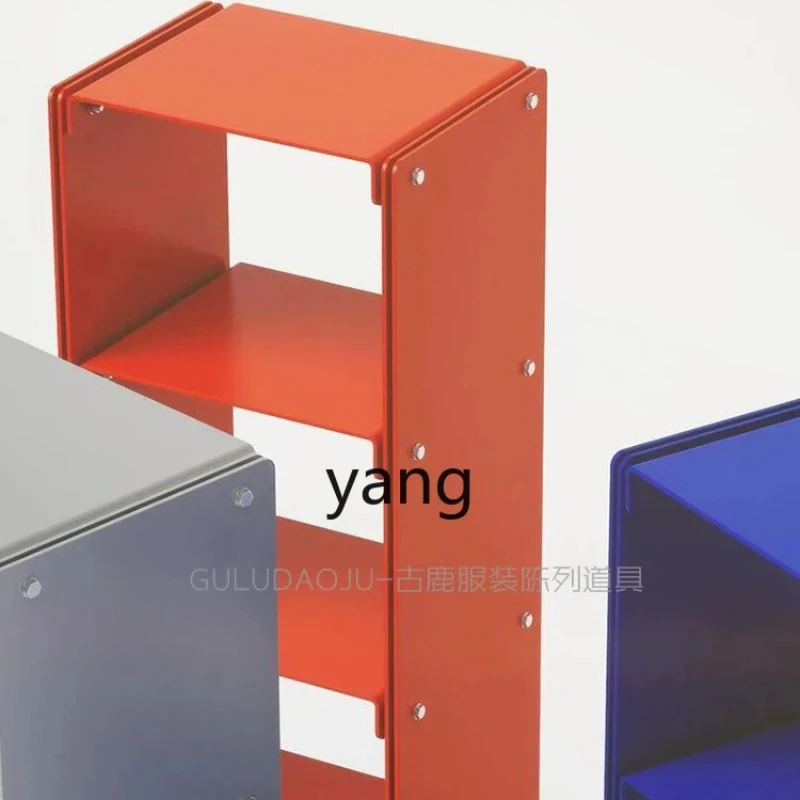 

LH clothing store display rack multi-layer simple stainless steel cabinet floor shoe rack Zhongdao bag rack