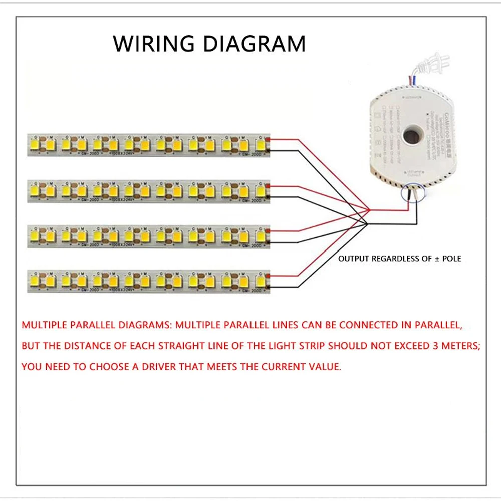 GM-TM2.4GRF-Y LED Intelligent Power work with 8C7Bx2 LED strip AC95-265V DC22-30V 600-4500mA APP&Remote adjust colors&dimming