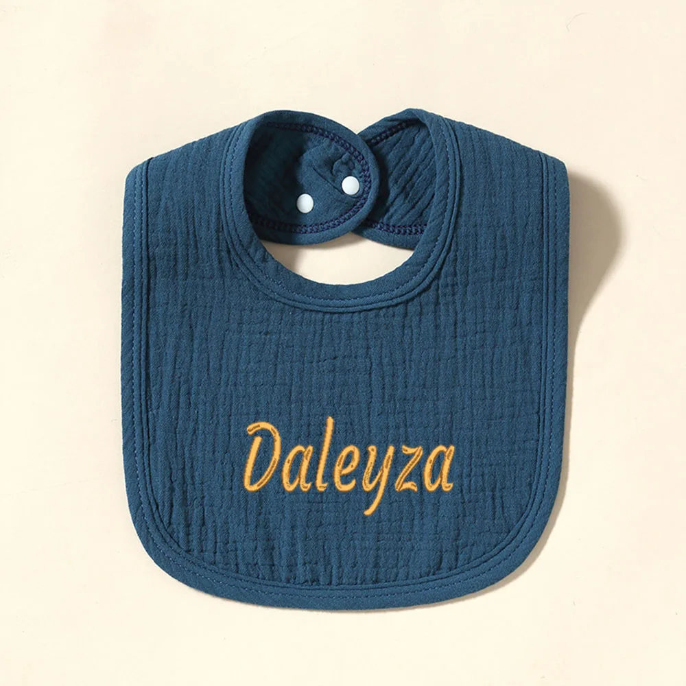 Name Personalized Cotton Baby bib Newborn Baby Saliva Towel Funny Birthday Gift For Baby Boys and Girls shower gift