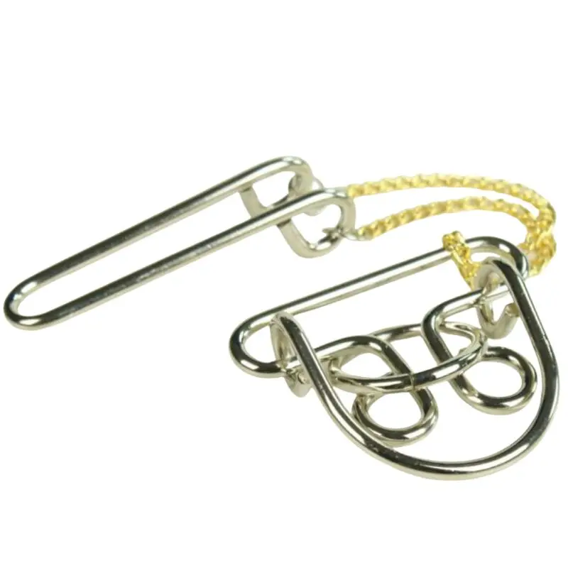 Novo Jogo de Quebra-Cabeça de Fios Metálicos para Adultos e Crianças