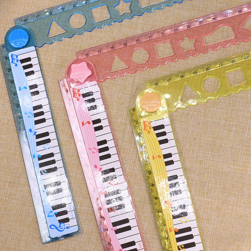 20 Pcs Quilting Rulers Piano Adorable Straight Convenient Children Measuring Precision Portable