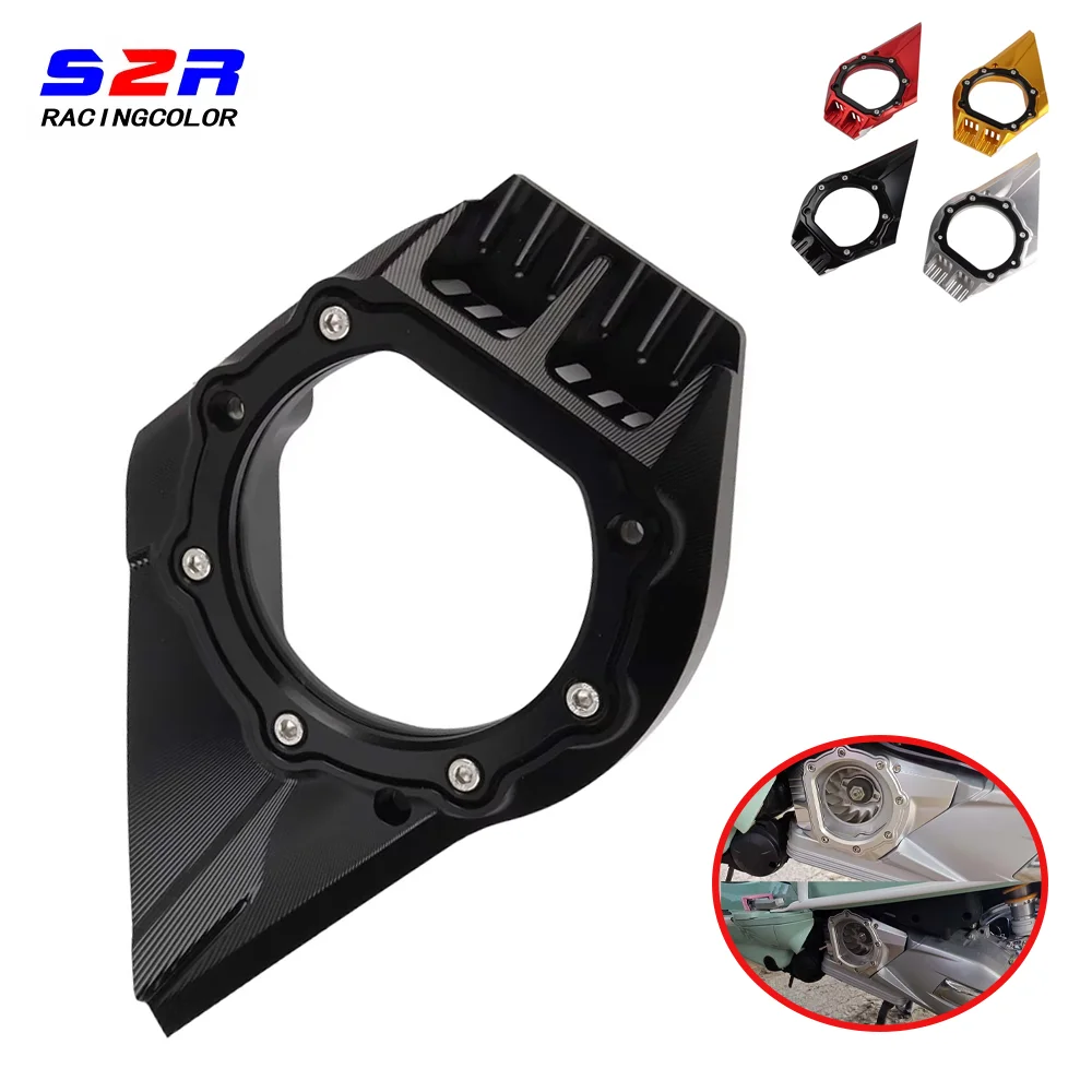 

Motorcycle Accessories Aluminum Alloy Material Transmission Chain Cover Guard For Vespa Sprint 125 2016 - 2024 Primavera 125