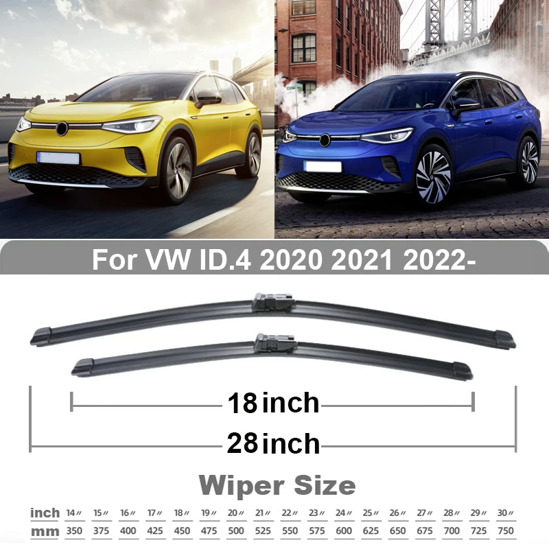 TONLINKER Car Wiper Blades For Volkswagen VW ID.4 ID4 2020 2021 2022 Car Accessories Front Windscreen Wiper Blade Brushes Goods