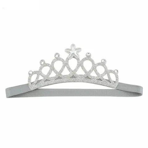 1 st Prinsesskrona Glänsande Guld Silver Tiara Hårband Barn Baby Flicka Födelsedagsfest Dekoration Pannband Håraccessoar 8 best sales babytiara - №8