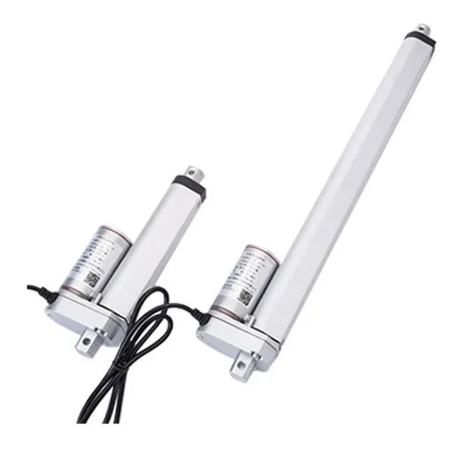 Strong Thrust 12v Dc Motor 1000mm Stroke Linear Actuator 600mm Tubular  Permanent Magnet,permanent Magnet IE 1 Brush Silver