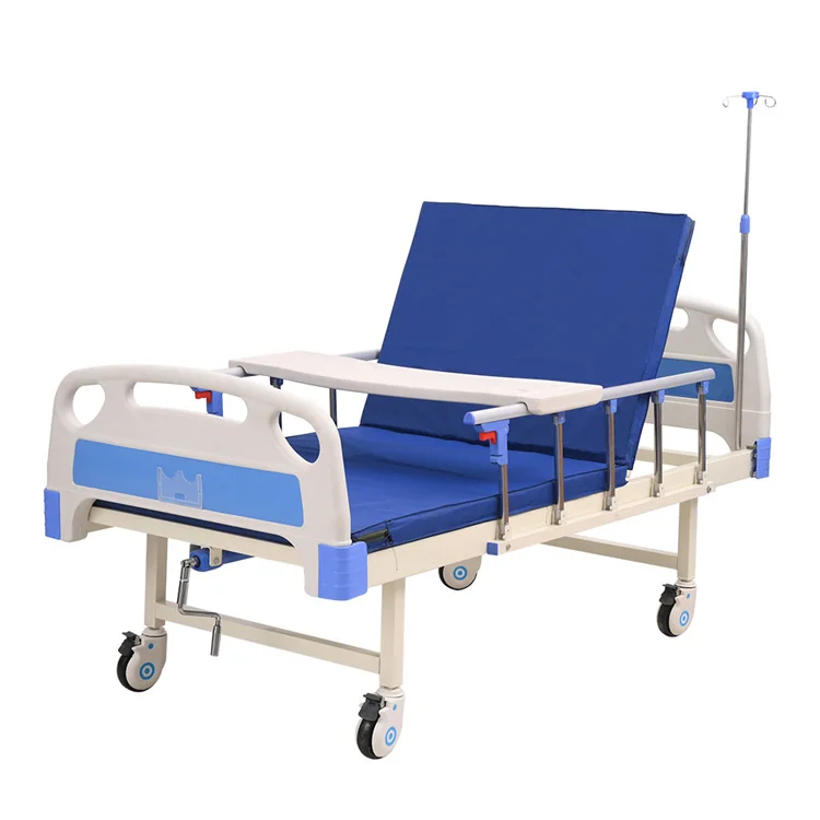 Factory direct sales single Crank nursing medical one functional hospital beds with mattress prices