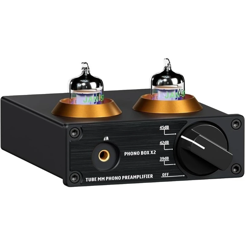 

Phono Preamp, Mini Stereo Audio Hi-Fi Preamplifier with Gain Gear