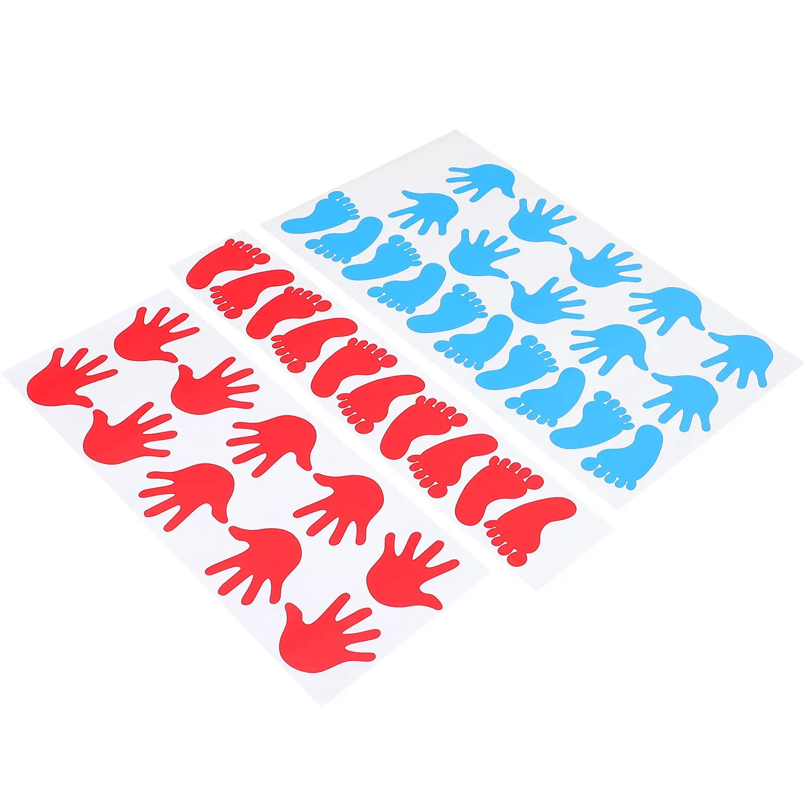 

40 Pcs Handprint Stickers Adhesive Baby Removable Hands Feet Wall Decal Aldult
