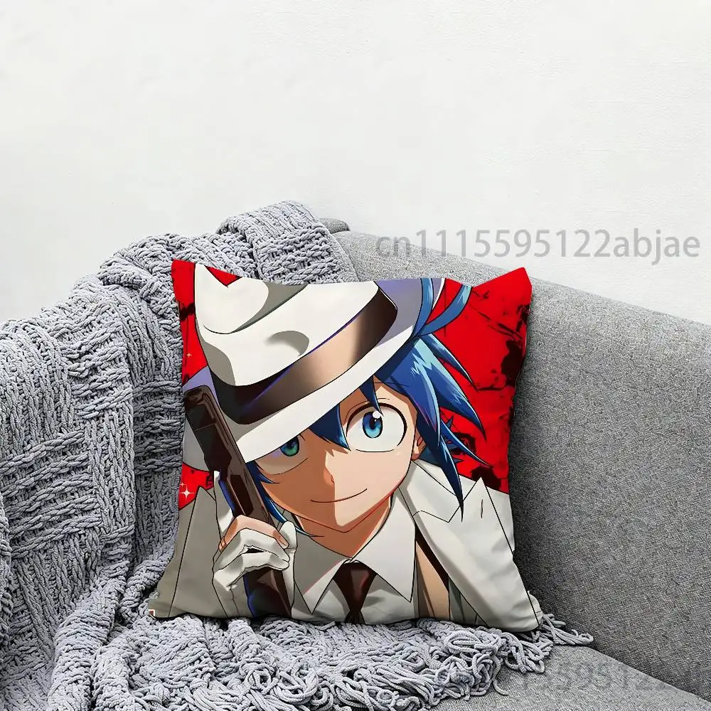 S-Suzuki Iruma Mairimashita Iruma k-kun Throw Pillow Case Decoration Bed Custom Square Pillowcase Pad Cover